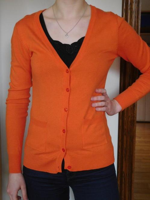 Cardigan orange Bel et Bo taille S, Vêtements | Femmes, Pulls & Gilets, Comme neuf, Orange, Enlèvement ou Envoi