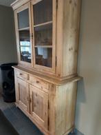 VITRINEKAST BOEKENKAST, Pin, 25 à 50 cm, Comme neuf, Enlèvement