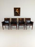 Prachtige schapenleren eetkamerstoelen (set van 4 stoelen), Antiek en Kunst, Ophalen of Verzenden