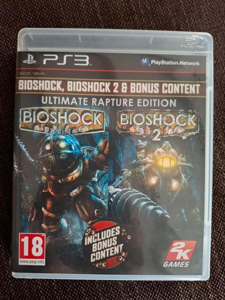 PS3 Bioshock 1 + 2 ultimate rapture edition (compleet), Games en Spelcomputers, Games | Sony PlayStation 3, Zo goed als nieuw