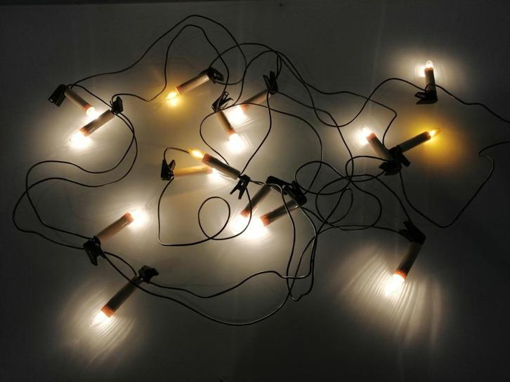 Retro Kerstlampjes, Divers, Noël, Utilisé, Enlèvement