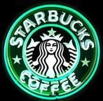 Starbucks neon en veel andere USA mancave decoratie neons, Nieuw, Ophalen of Verzenden, Lichtbak of (neon) lamp