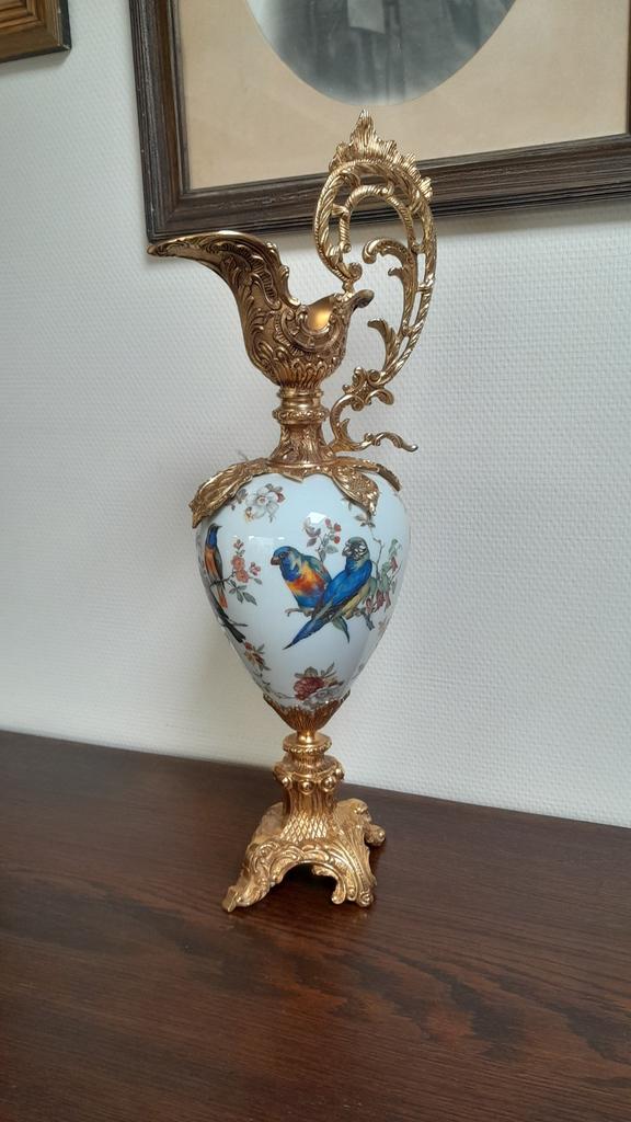 Vase urne vintage en porcelaine et bronze, Antiquités & Art, Antiquités | Vases, Enlèvement
