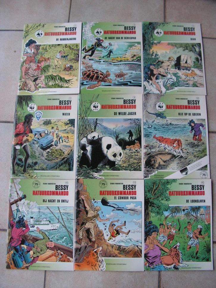 Lot van 9 strips Bessy (groene reeks)., Boeken, Stripverhalen, Zo goed als nieuw, Meerdere stripboeken, Ophalen of Verzenden