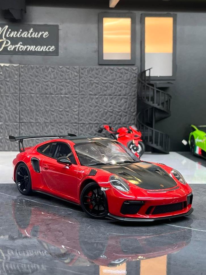 1/18 Porsche 911 type 991 GT3RS, Hobby & Loisirs créatifs, Voitures miniatures | 1:18, Voiture, MiniChamps, Enlèvement ou Envoi