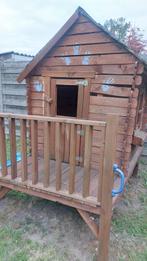 Speelhuisje hout, Kinderen en Baby's, Speelgoed | Buiten | Speelhuisjes, Ophalen, Gebruikt, Hout
