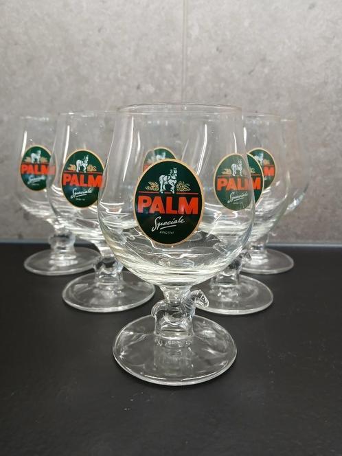 Série de 6 verres PALM SPECIALE avec cheval tourné vers la d, Collections, Marques de bière, Comme neuf, Verre ou Verres, Palm