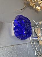 Wandlamp in blauw geblazen Murano-glas, jaren 70, Ophalen of Verzenden