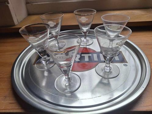 Verres Martini anciens de collection, Verzamelen, Glas en Drinkglazen, Zo goed als nieuw, Overige typen, Ophalen