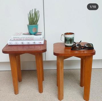 Tables d'appoint vintage en bois