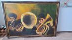 Schilderij trombone spelers - van eeghem, Enlèvement ou Envoi