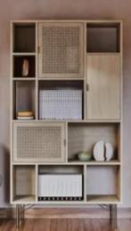 Asymmetrische Bibliotheek kast Maison Du Monde, Huis en Inrichting, Kasten |Televisiemeubels, Ophalen, 50 tot 100 cm, Zo goed als nieuw
