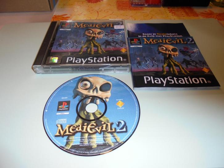 Playstation 1 Medievil 2 (orig-compleet), Games en Spelcomputers, Games | Sony PlayStation 1, Gebruikt, 1 speler, Vanaf 12 jaar