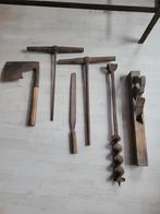 Lot 1 : 6 anciens outils de menuisier, Antiquités & Art, Antiquités | Outils & Instruments, Enlèvement ou Envoi