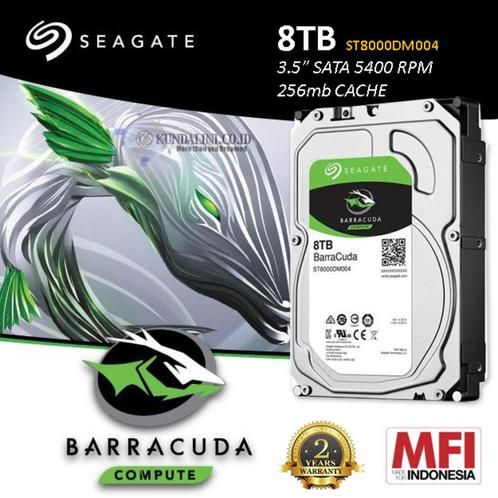 Seagate Barracuda ST8000DM004 8TB, Computers en Software, Harde schijven, Nieuw, Desktop, Intern, HDD, SATA, Ophalen of Verzenden