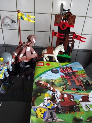 LEGO Duplo Wachtpost met Katapult - 4863*VOLLEDIG *, Enlèvement ou Envoi, Ensemble complet, Duplo
