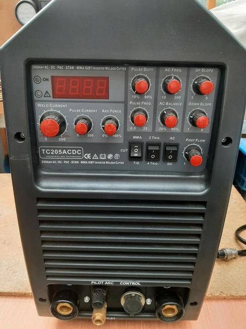 AC-DC inverter  4 in 1 TIG AC , TIG DC ,mma en cut, Doe-het-zelf en Bouw, Gereedschap | Lasapparaten, Zo goed als nieuw, Inverter