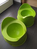 Twee groene plaspotjes, Ophalen