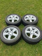 4 aluminium velgen Anzio 16" met winterbanden (oa Passat), Auto-onderdelen, 215 mm, Velg(en), 16 inch, Gebruikt