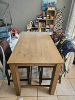 Hoge tafel met 4 stoelen, Huis en Inrichting, Tafels | Eettafels, Ophalen, Gebruikt