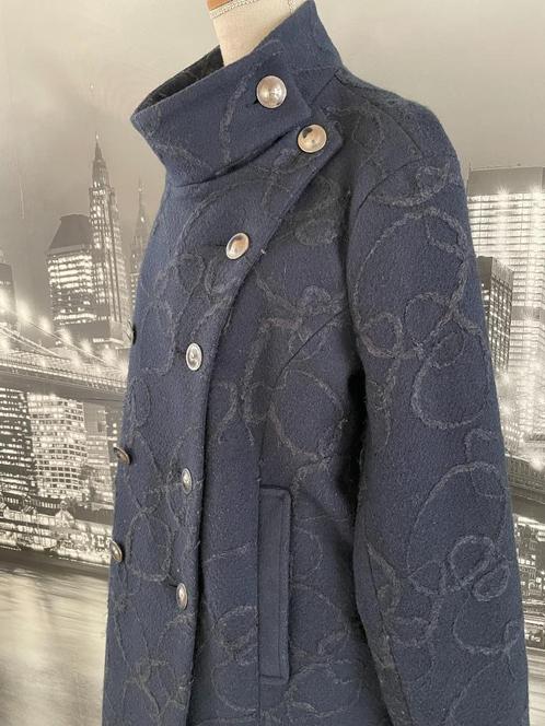 prachtige gekleedde jas Green Ice - 44, Kleding | Dames, Jassen | Winter, Gedragen, Maat 42/44 (L), Blauw, Verzenden