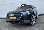 Audi E-tron 12v zwart RC /Leder zitje / Rubberbanden / MP3, Kinderen en Baby's, Nieuw, Ophalen of Verzenden