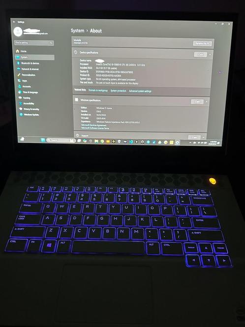 Alienware m15 R3 i9/32GB/1TB SSD/RTX 2070 Super Gaming, Computers en Software, Windows Laptops, SSD, Gaming, Ophalen of Verzenden