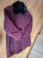 Paarse mantel met zwart nepbonten kraagje (38), Kleding | Dames, Maat 38/40 (M), Vero Moda, Paars, Ophalen of Verzenden