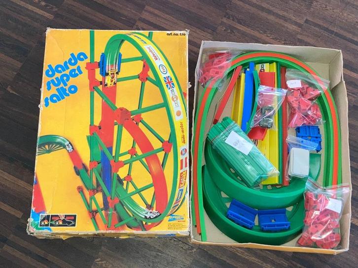 Darda Super Salto n 170 motor + 1 auto + originele doos, Antiek en Kunst, Antiek | Speelgoed, Ophalen of Verzenden