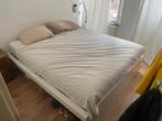 Bed 1,6 x 2 meter met lades, Huis en Inrichting, Slaapkamer | Bedden, Ophalen, Gebruikt, Wit, Tweepersoons