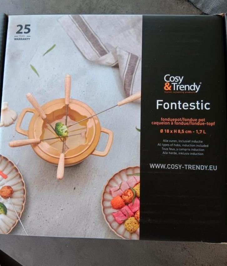 Nieuwe fonduepan cosy& trendy, Elektronische apparatuur, Fonduesets, Nieuw, Fonduepan, Inductie, Ophalen of Verzenden