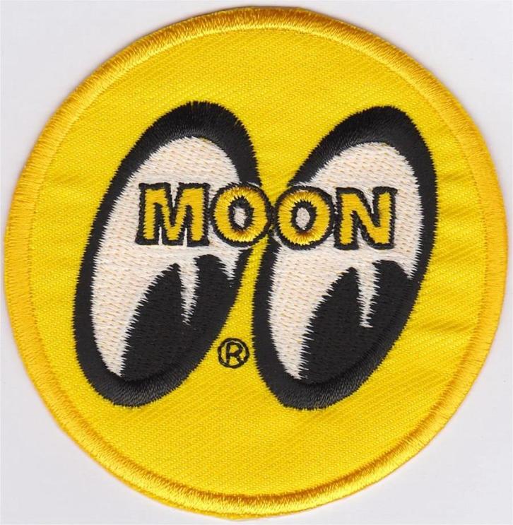 Moon Mooneyes stoffen opstrijk patch embleem #1, Verzamelen, Stickers, Nieuw, Verzenden