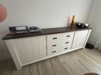 Buffet en bois blanc et chêne, Avec tiroir(s), 200 cm ou plus, Enlèvement, Utilisé