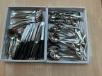 Bestek allerlei 28 soeplepels, 29 koffielepels,21 vorken, …, Ophalen, Gebruikt, Los bestek, Inox of Chroom