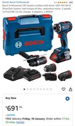 Bosch Professional 18V-systeem, Boor- en/of Breekhamer, Variabele snelheid, Ophalen of Verzenden, Zo goed als nieuw