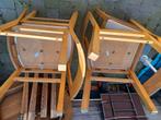 4 houten stoelen, Huis en Inrichting, Stoelen, Ophalen of Verzenden, Gebruikt