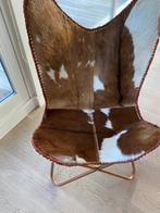 Moderne fauteuil in LAFUMA-stijl in leer, Nieuw, Metaal, Ophalen of Verzenden