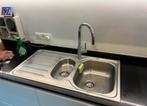 Inox spoelbak inclusief kraan, Huis en Inrichting, Ophalen, Gebruikt