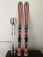 Kinderski en -stokken van 110 cm, Sport en Fitness, Skiën en Langlaufen, Ophalen, Zo goed als nieuw, Ski, Stokken