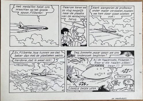 Jommeke, De Haaienrots halve pagina, Boeken, Stripverhalen, Zo goed als nieuw, Ophalen of Verzenden