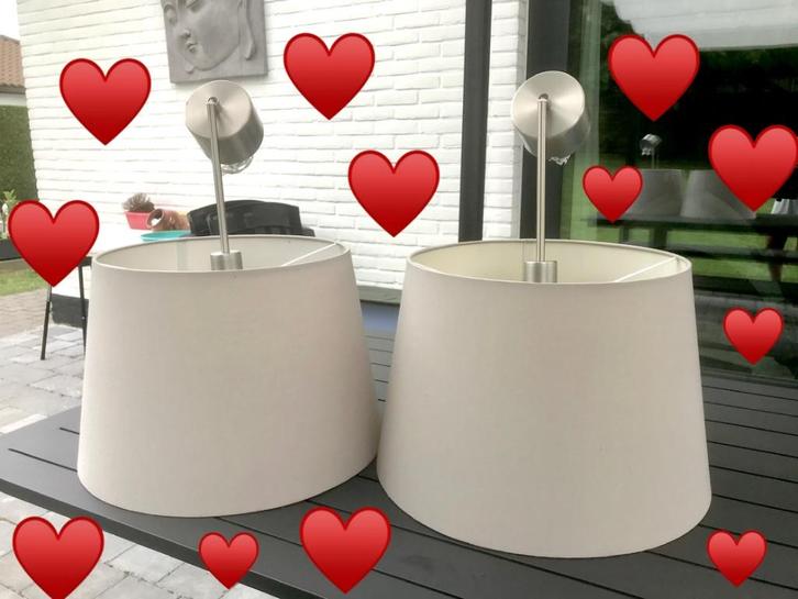 2 Abat-jour plafond gris clair en tissu avec suspension️️✅♥️, Maison & Meubles, Lampes | Abat-jour, Comme neuf, 50 cm ou plus