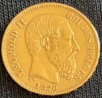 Pièce 20 Francs Or Léopold II 1870, Or