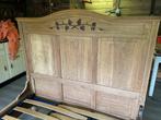 Eiken bed, Huis en Inrichting, Slaapkamer | Bedden, Ophalen, Gebruikt, Beige, Vintage