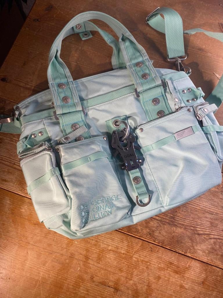 George Gina &Lucy Tas GG&L Schoudertas Turquoise Y2K Utility, Bijoux, Sacs & Beauté, Sacs | Sacs Femme, Comme neuf, Sac à bandoulière