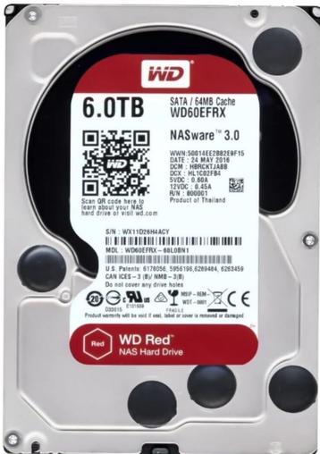 WD RED 6 TB (harde schijf, harddisk) beschikbaar voor biedingen