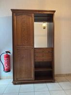 Houten vestiairekast, Ophalen, Met hangruimte, Zo goed als nieuw, Minder dan 150 cm