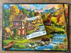 Goliath puzzel “beautiful cozy house by the river” 1000st, Hobby en Vrije tijd, Ophalen of Verzenden, 500 t/m 1500 stukjes, Gebruikt