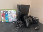 Xbox 360 met 2 controllers en 4 games erbij, Ophalen of Verzenden, Zo goed als nieuw, Met 2 controllers