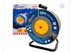 Enrouleurs en métal électrique 50M du 3G2,5, Doe-het-zelf en Bouw, Elektriciteit en Kabels, Ophalen, Nieuw