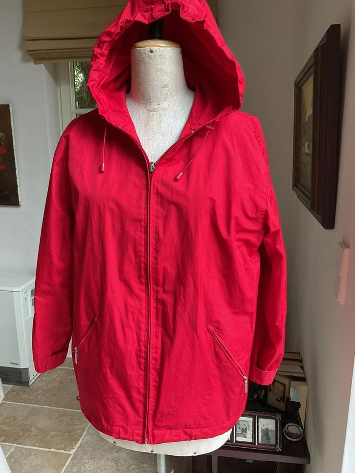 Regenjas met kap waterproof, maat S, Caravans en Kamperen, Regenkleding, Regenjas, Ophalen of Verzenden